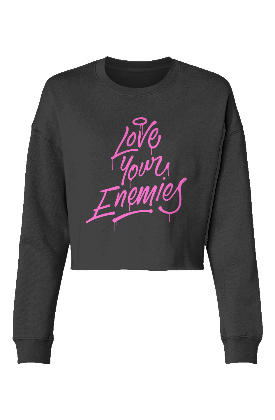 Love your enemies Lightweight Cropped Crew