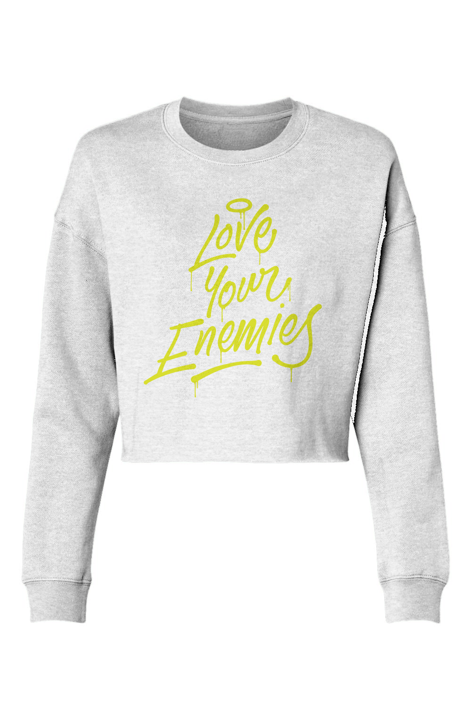 Love Your enemies Lightweight Cropped Crew